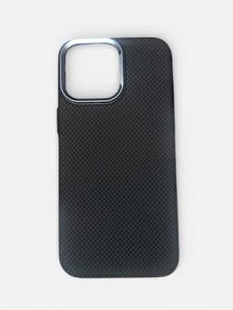 Чехол Magsafe Carbon для iPhone 13, 14 pro, 14 pro max, 15 pro, 15 pro max — TRENTM-NEWCARBON-ХРОМ-17PM