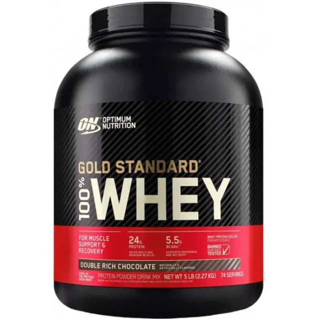 Сывороточный протеин Optimum Nutrition Gold Standard Whey Double Rich Chokolate, 2.2 кг