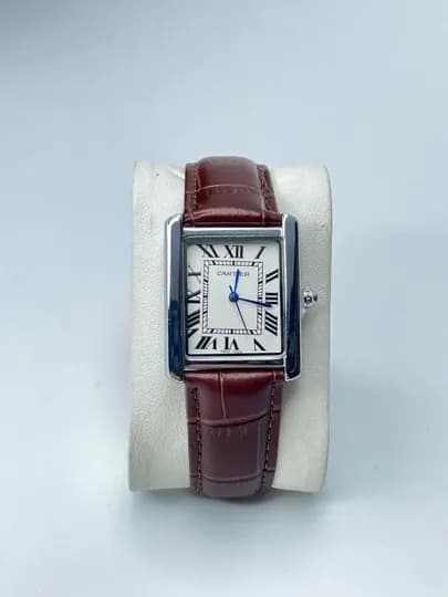 Женские наручные часы Cartier для вас и ваших близких, в подарочной упаковке — NEWATCH-CARTIER-КОРИЧН