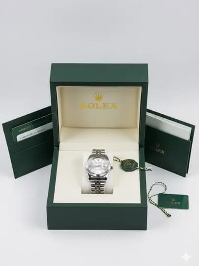 Женские классические часы Rolex — полный подарочный комплект — LWATCHS-00W0210-БЕЛЫЙ