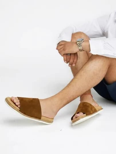 Brunello Cucinelli тапочки мужские и женские — HUMTTO1-BRUNELLOO-ШОКОЛ-39
