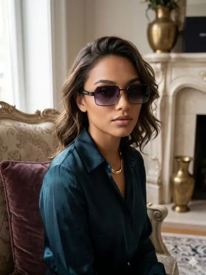 Женские очки PRADA, коробка и футляр в подарок — XUPING2-ОЧКИ555-ФИОЛЕТ