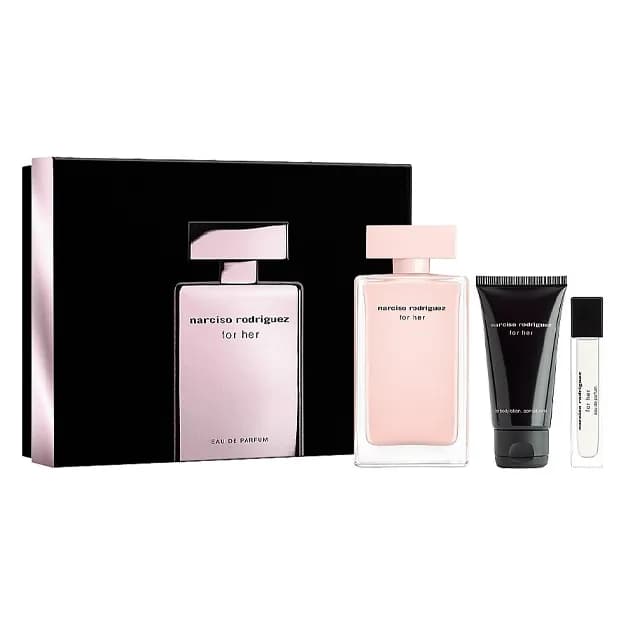 Narciso Rodriguez For Her (W) Set EDP 100ml + EDP Mini 10ml + B/L 50ml