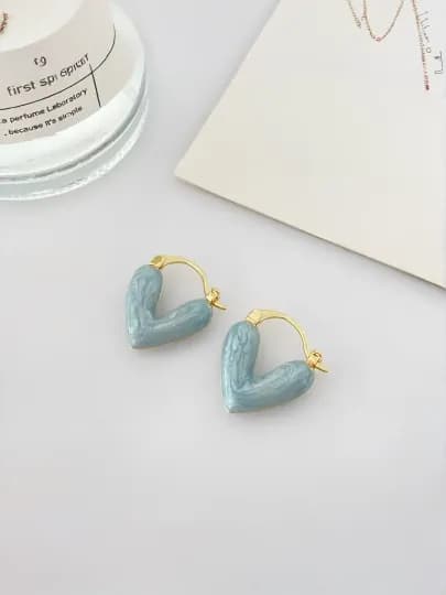 Серьги Керамическое Сердце для девушек
