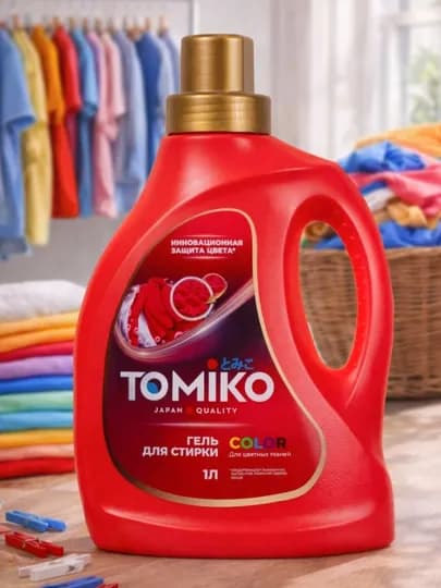 Гель для стирки Tomiko для цветных тканей
