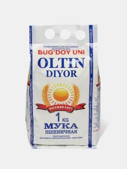 Пшеничная мука Oltin Diyor высший сорт, 1 кг — АЛТЫНД-P045335