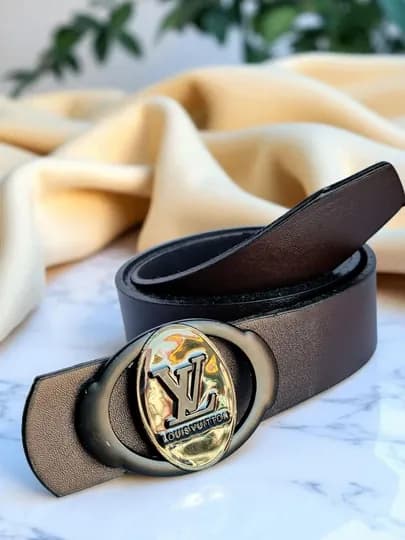 Ремень Louis Vuitton, молодежный, красивый, качественный — KAMARCH-KAMAR6-ЧЕРН
