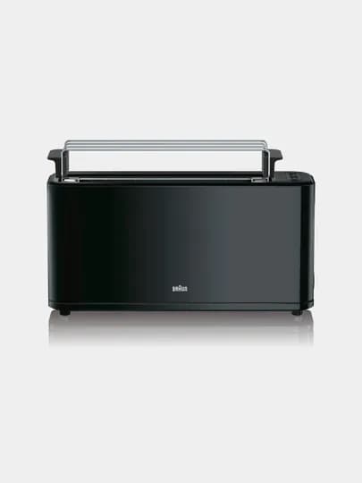 Тостер Braun PurEase HT3110 BK, 2 тоста, 7 уровней, подогрев булочек, разморозка