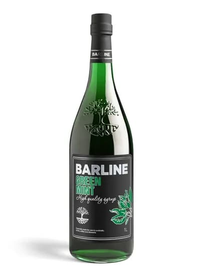 Barline Green Mint — сироп Зелёная мята для коктейлей, лимонадов и десертов, 1 л