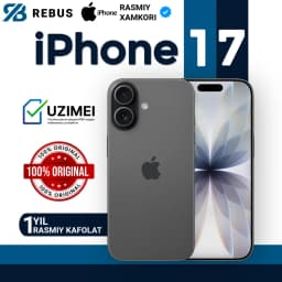 Смартфон Apple iPhone 17 256 ГБ (eSIM), чёрный