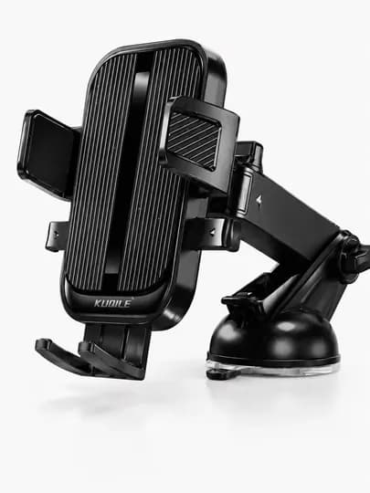Автомобильный держатель для телефона 360° с вакуумным креплением universal — LUXE123-DERJATEL-СЕРЕБРН