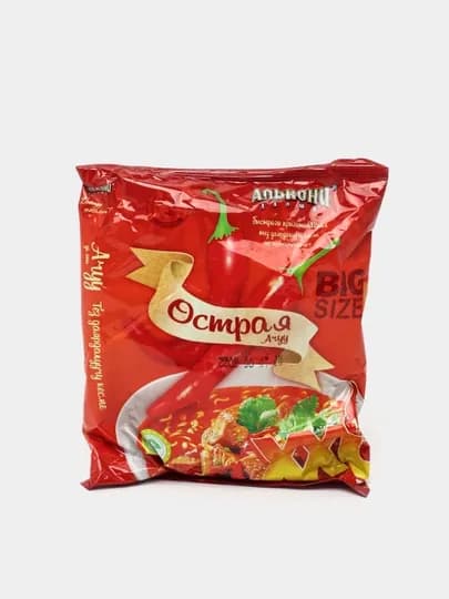 Лапша быстрого приготовления Алькони, острая, с перцем, 120 гр