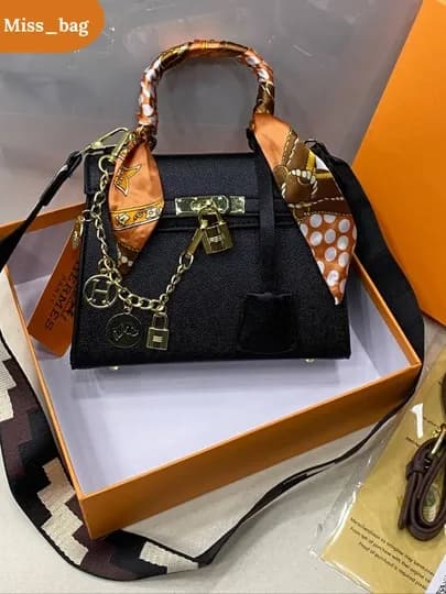 Женская сумка в стиле Hermes — MISSBAG-HERMES5-БЕЛЫЙ