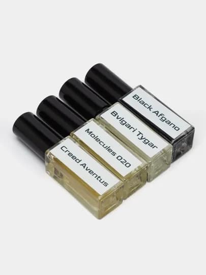 Мужской парфюмерный набор Black Afgano Bvlgari Tygar Molecule 020 4 в 1 — LAMBREE-NABOR4-БЕЛЫЙ