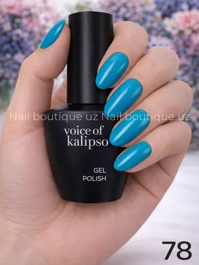 Voice of Calipso Gel Polish —профессиональный гель-лак с глубоким цветом и стойким блеском — UZNAIL-КАЛИПСО2-ГОЛУБ