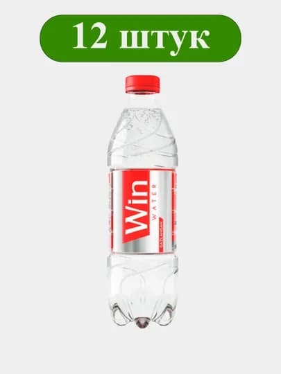 Вода природная питьевая артезианская газированная Win WATER 0,5 л × 12 шт — HASAN3-WINWATER05