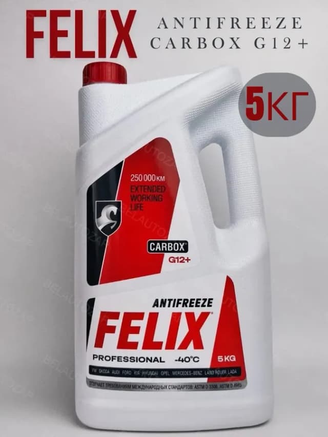 Антифриз Феликс Carbox G12+ красный 5кг -40