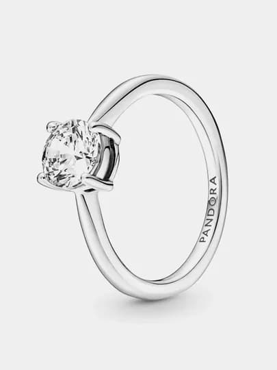 Серебряное кольцо, куб. оксид циркония Pandora 190052C01