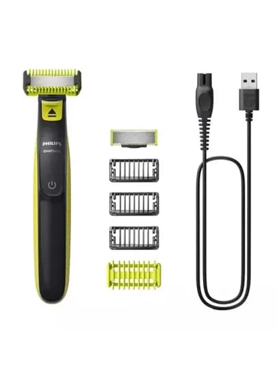 Электробритва Philips OneBlade QP2824, роторная, водонепроницаемая, влажное и сухое бритье
