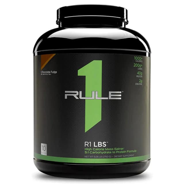 Высококалорийный гейнер RULE1 LBS шоколадная помадка, 2.7кг