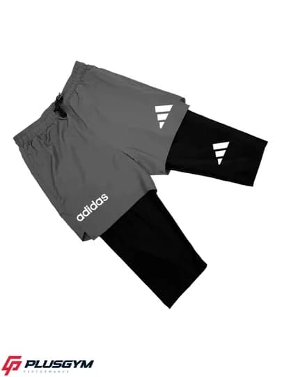 Мужские шорты для фитнеса, с лосинами — PLUSGYM-SHORTIKADIDAS-CЕРМЕЛ-XXL