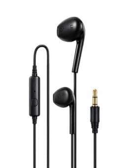 Проводные наушники 3.5mm Stereo с микрофоном для Android iPhone — LUXE123-SIMLINAUSHNIK-ЧЕРНСТЕ