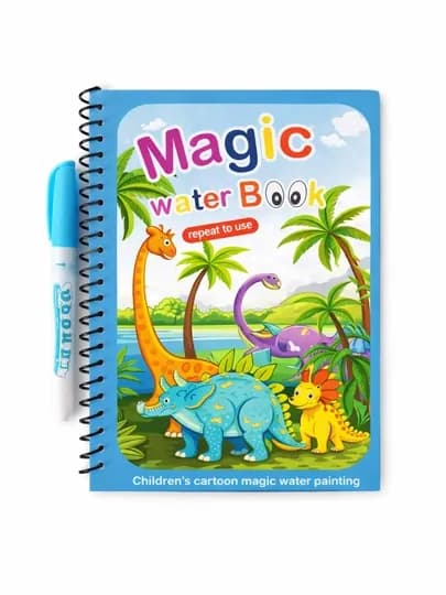 Magic Water Book многоразовая детская водная книжка-раскраска — FAIRYTA-MAGICBOOK3V1-СВЕТСИН