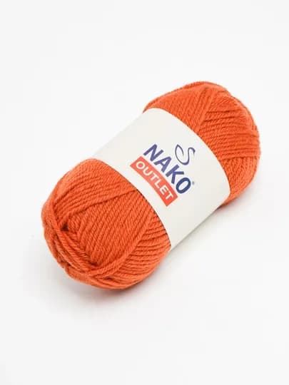 Пряжя Nako Outlet - плотная вязка,100% акрил, 250 м, 50 г (+- 5 г, 10%+-),в упаковке 1 шт — PRYAJA1-NAKOQALIN-МЕДН
