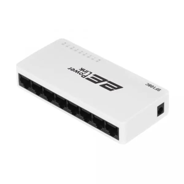 Коммутатор 2E PowerLink SF108C 8XFE неуправляемый десктоп