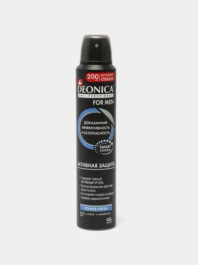 Deonica For Men антиперспирант-спрей, 5 защита, 200 мл