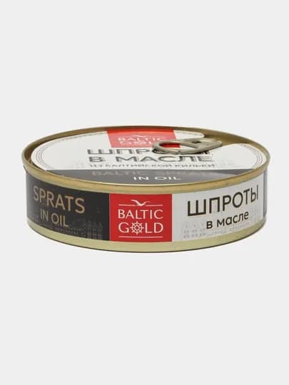 Шпроты Baltic gold, в масле из балтийской кильки, 160 г