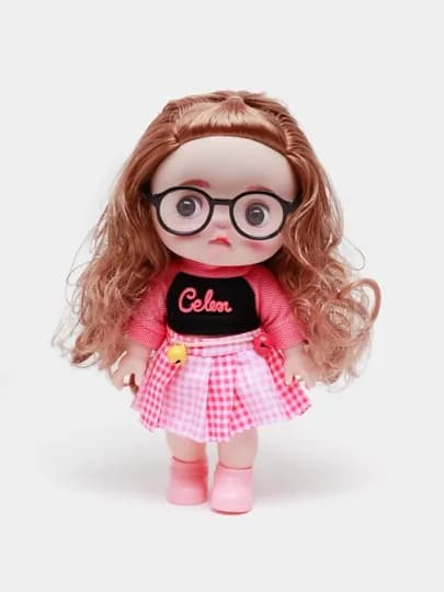 Кукла детская с аксессуарами и очками DOM DOLLS, в подарочной коробке, 30 см