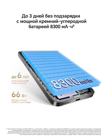 Смартфон HONOR X9d, 5G процессор Snapdragon 6 Gen, экран 6,79", 120 Гц, 8300 mA