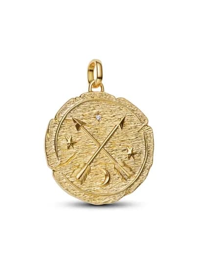 Pandora Crossing Arrows Oversized Medallion Charm — движение к лучшему 764084C01