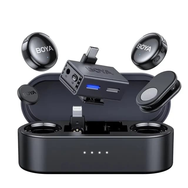 BOYA BOYALINK 3 Combo simsiz mikrofon tizimi , Black