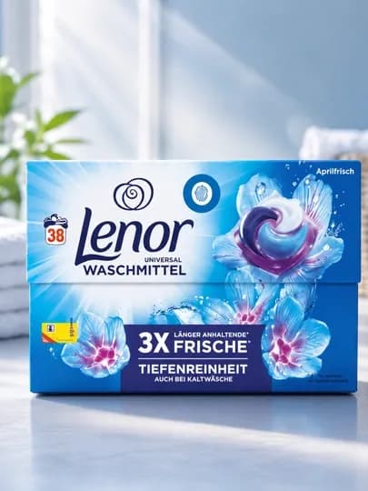 Капсулы Lenor, 38 штук — длительная свежесть и ощущение чистоты для одежды — IYMONA1-KAPSULALENOR038