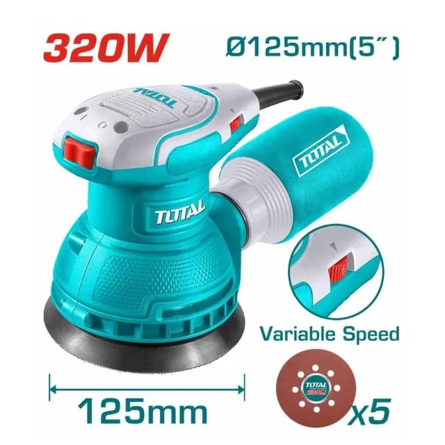 Эксцентриковая шлифмашина TOTAL TF2131256