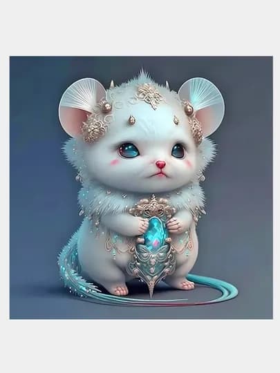 Алмазная мозаика, картина из алмазов, детский набор для творчества — TOYMAG-ALMAZ25-МЕДН