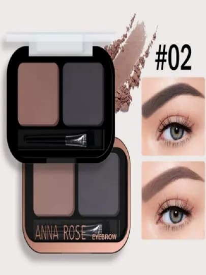Тени для бровей, два оттенка, водостойкие — BBEAUTY-ANN123-ТЕМНКОР