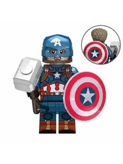 LEGO мини фигурки, Марвел, Дс, Наруто, игрушки, детские товары, 3D конструкторы, брелоки — HОМЕМАL-MARVFOX-БЕЖЕВ