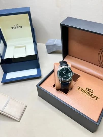 Мужские часы Tissot, механика, с кожаным и металлическим ремешком, в подарочной коробке