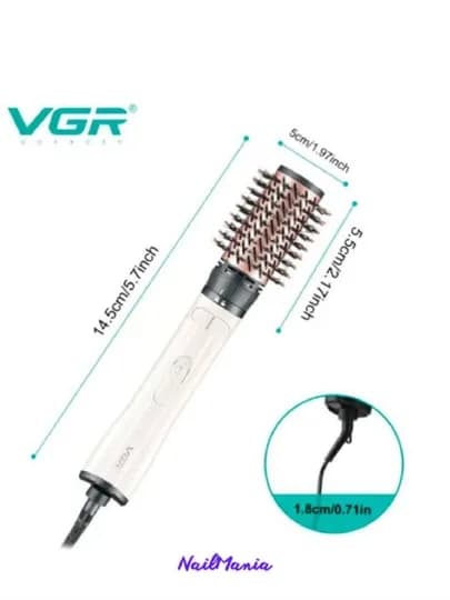 Профессиональный фен VGR V-498, фен-расческа, вращение 360, керамическое покрытие