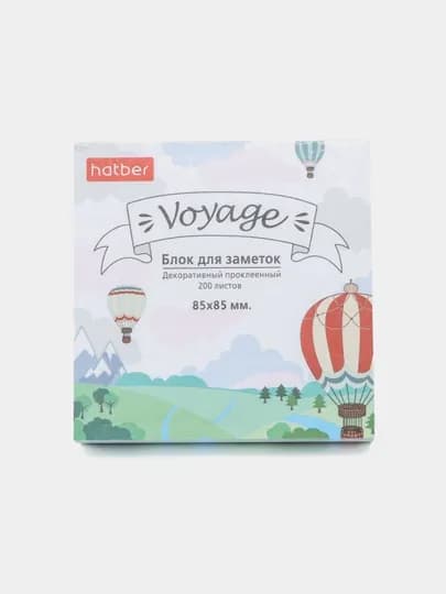 Блок для заметок на клею Hatber Voyage, MB067438