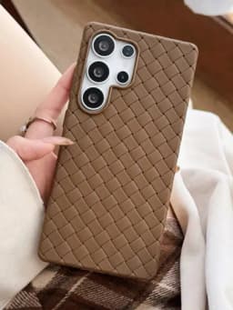 Чехол для Samsung Galaxy S21, S22, S23 Ultra, S24 Ultra, S25 Ultra, S26 Ultra силикон — TEXVIBE-SAM3-КОРИЧН-Sams23u