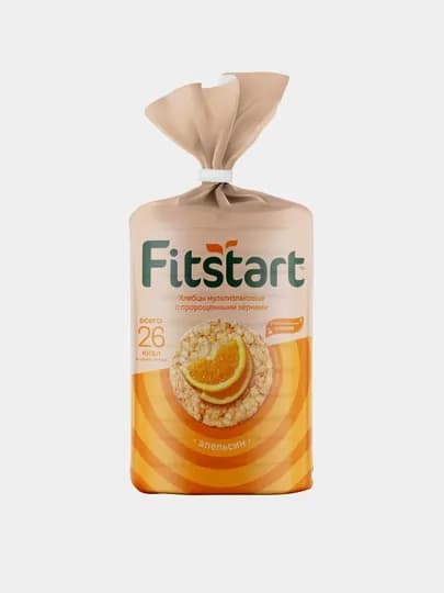 Хлебцы Fitstart, мультизлаковые, апельсин, 100 г