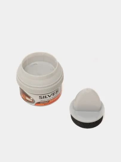Крем блеск для обуви Silver, коричневый
