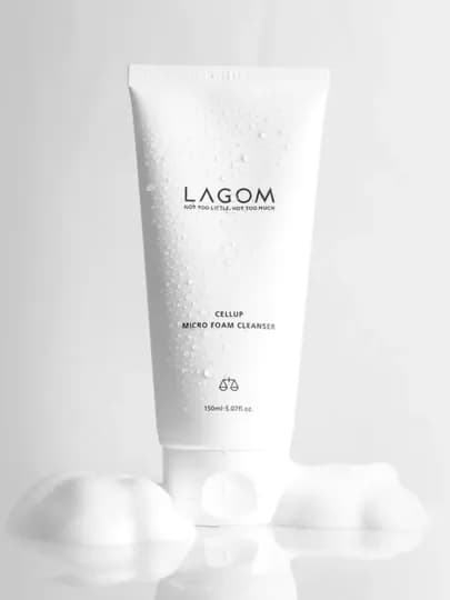 Мягкая пенка для умывания с микропузырьками Lagom Cellup Micro Foam Cleanser — BOMI-LAGOM150