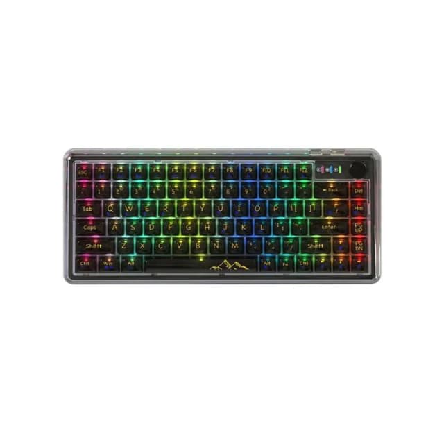 ATTACK SHARK K75, Black Transparent, Lucite Switch, Hot-Swap