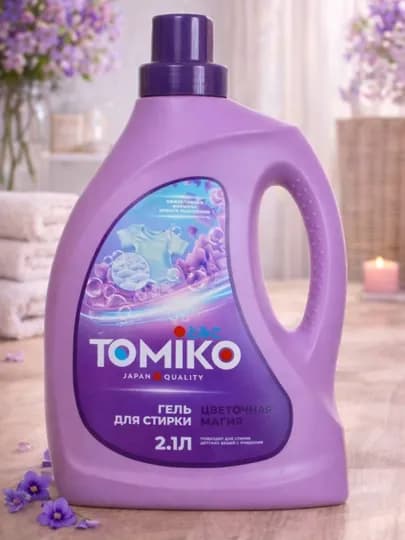 Гель для стирки Tomiko Цветочная магия, 2,1 литр