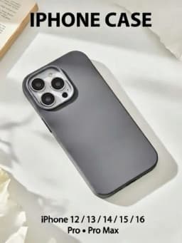 Чехол IPhone 12, 13, 14, 15, 16, Pro, Pro Max — CASEBR0-IPHONE-СЕРЫЙ-i13Pro